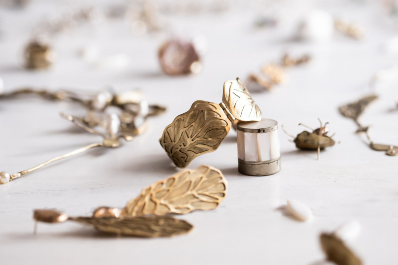 Large Maple Seeds Layered Earrings