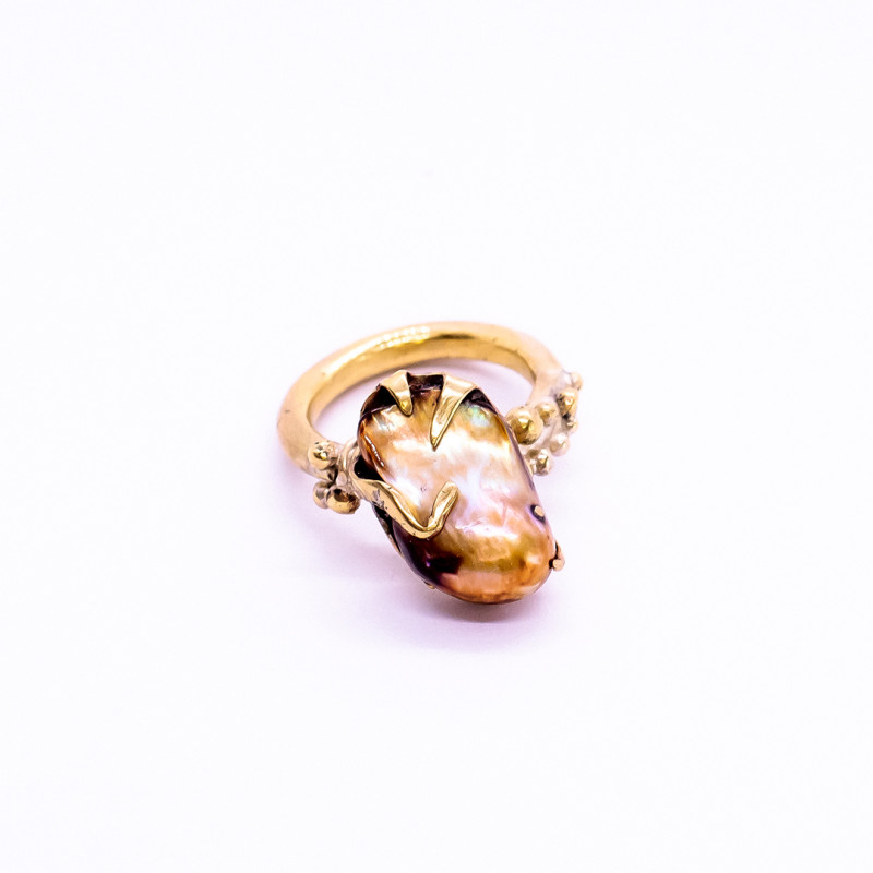 Wild Pearl Granulated Golden Ring