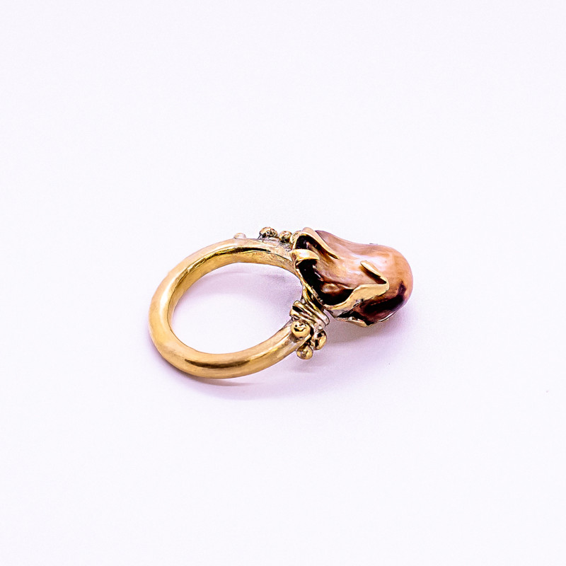 Wild Pearl Granulated Golden Ring