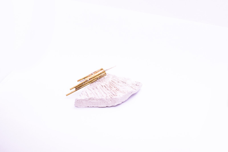 Tubular Granulated Earrings