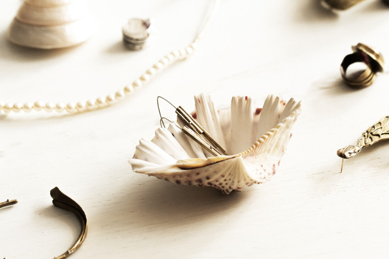 Tubular Granulated Earrings