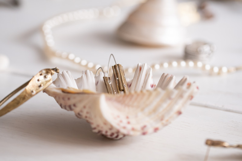 Tubular Granulated Earrings