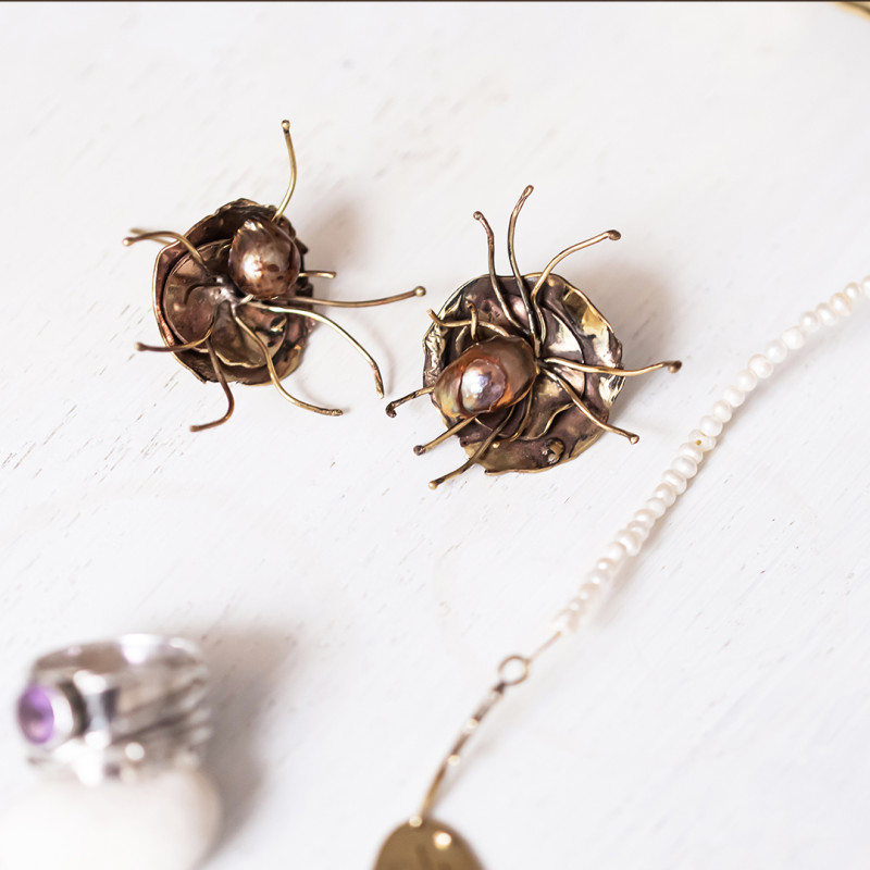 Sea Anemone Earrings