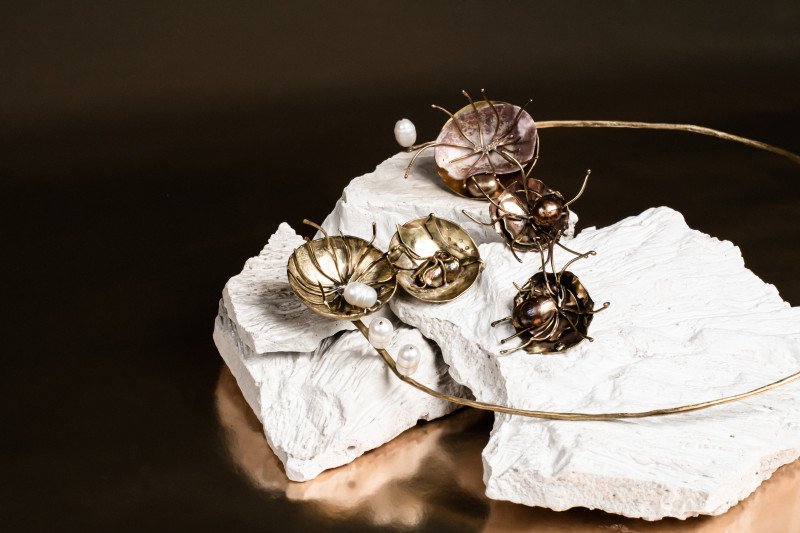 Sea Anemone with Pearls Necklace
