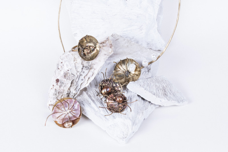 Sea Anemone with Pearls Necklace