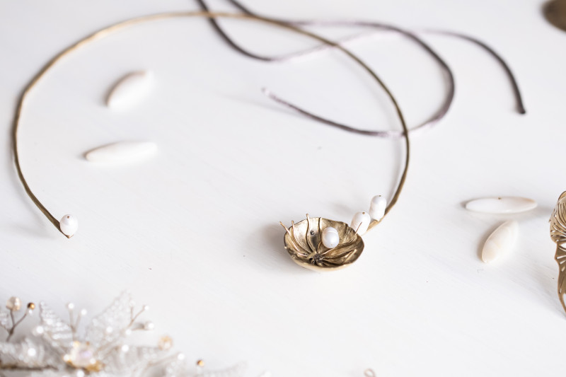 Sea Anemone with Pearls Necklace