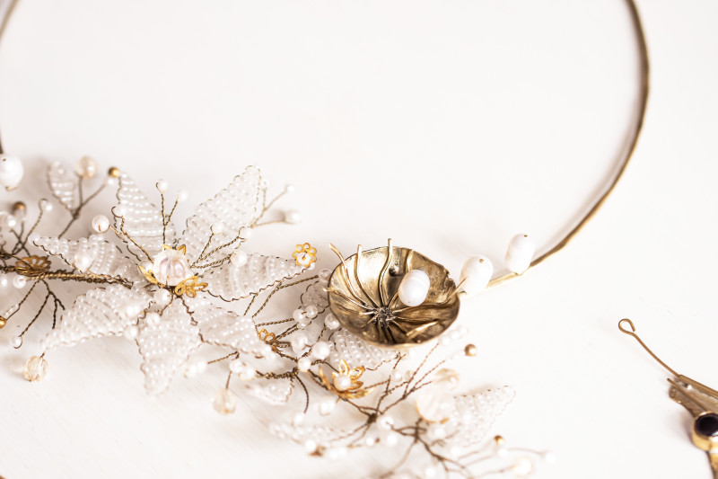 Sea Anemone with Pearls Necklace
