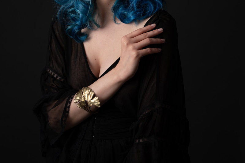 The Gingko Sculptural Bracelet