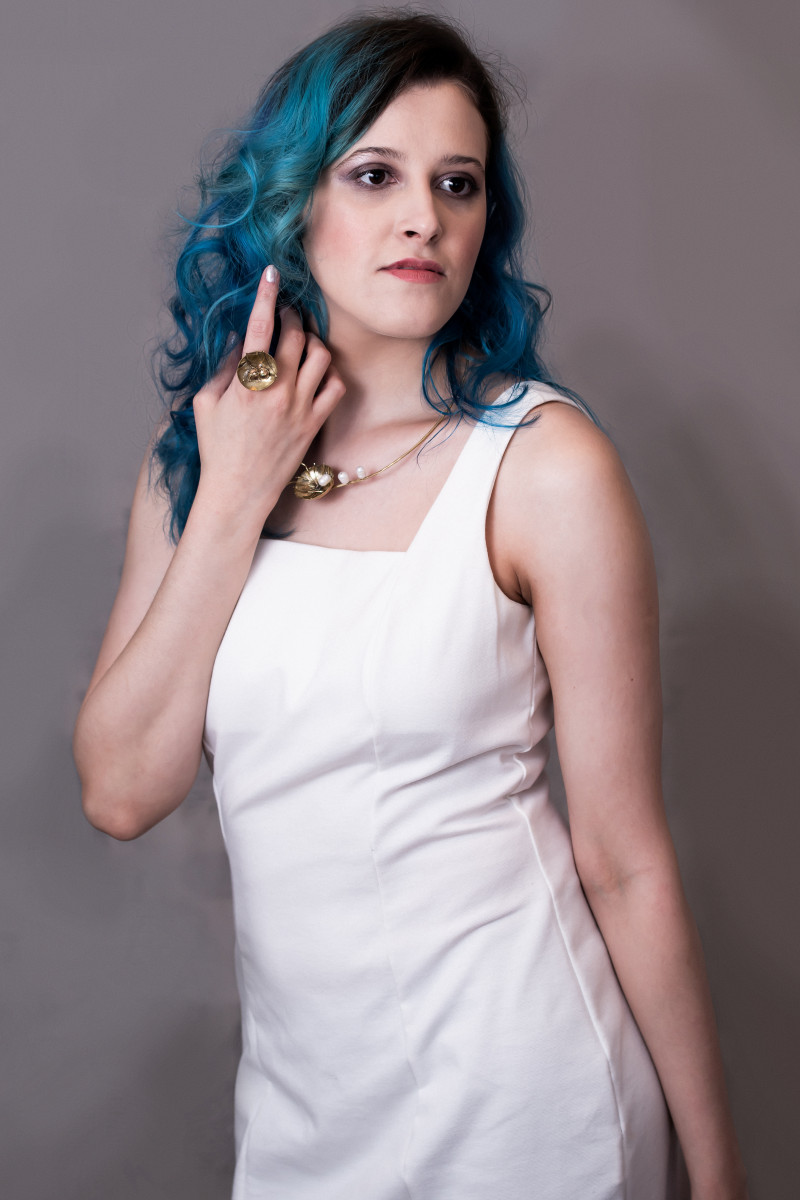 Adorned with Pearls Cup Ring